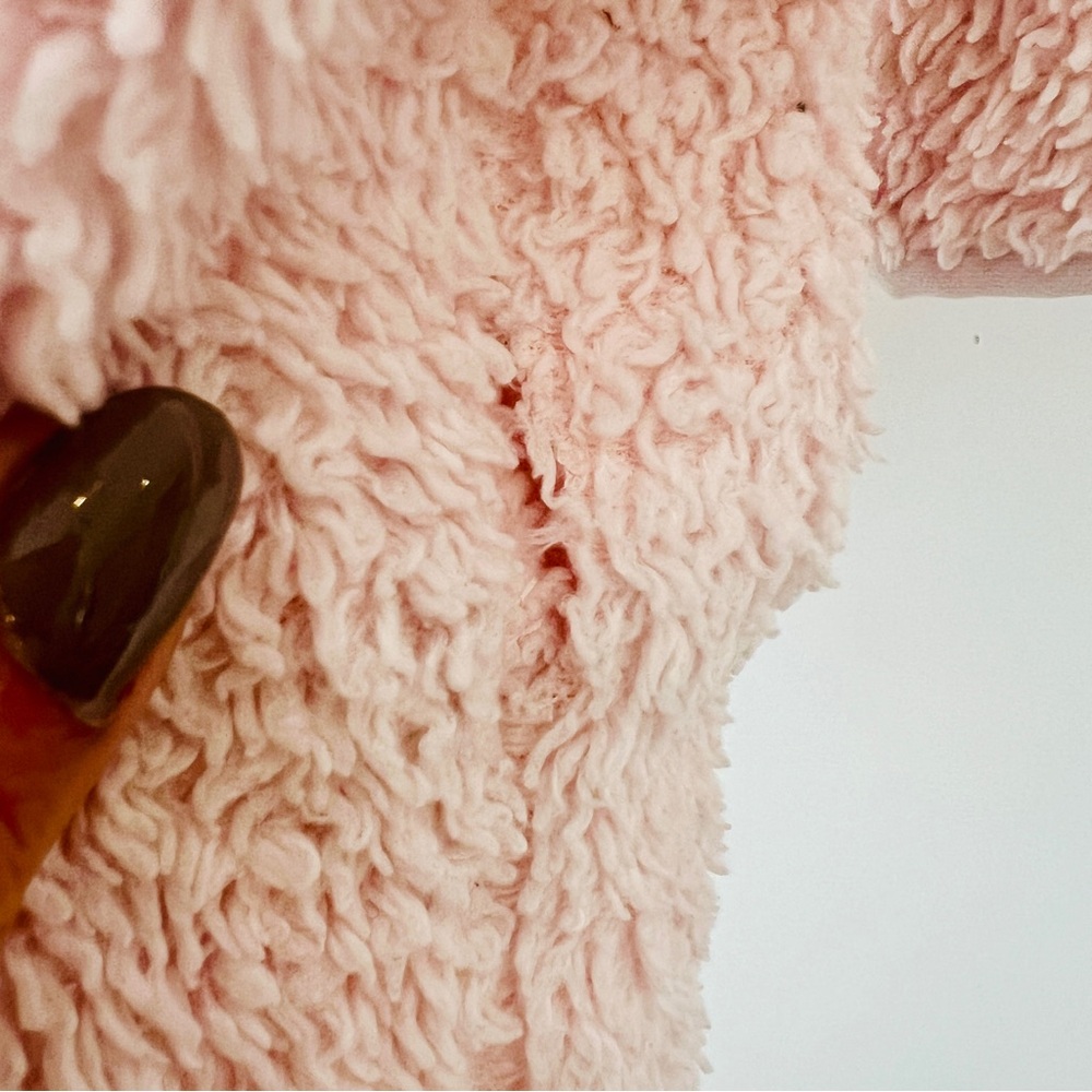 Aritzia | Sunday Best | Teddy Fleece Full Zip Mock-neck Sweater - Picture 6 of 8